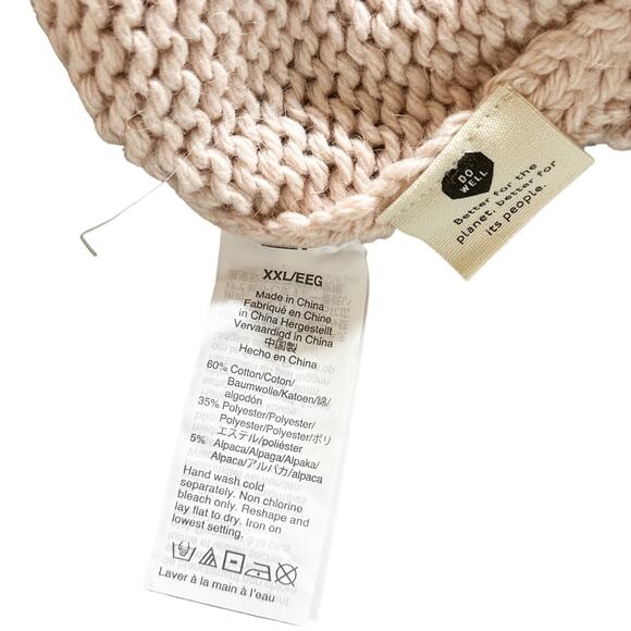 Madewell NEW Brookdale Fair Isle Turtleneck Sweater Alpaca Cream Navy Orange XXL - Picture 12 of 15